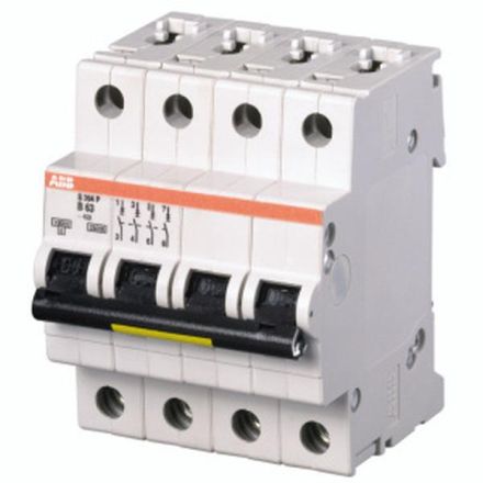 ABB Stotz-Kontakt S204P-D16 D16A 25kA 4-pole circuit breaker, 2CDS284001R0161