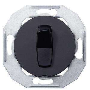 ELSO WDE011221 universal switch with central plate black Renova