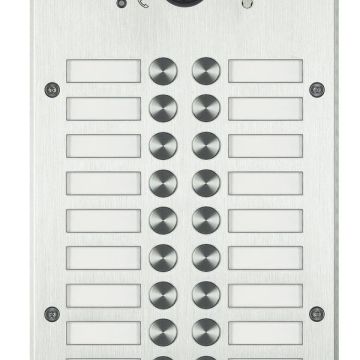 Bticino 308014 Video door station Video-AV Inox 20 call buttons, (Silver)