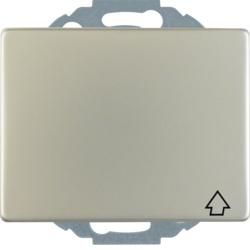 Berker 47477104 SCHUKO socket with hinged cover stainless steel Berker K.5