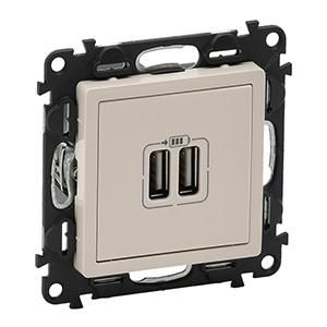 Legrand 753212 USB charging socket Valena Life 2400MA MW , (beige)