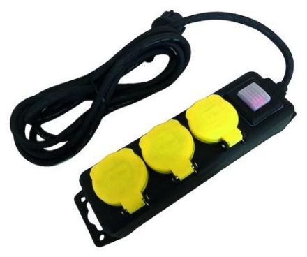 PROTEC.class 05104830 PSDLO315S 3-way 1.4m power strip IP44