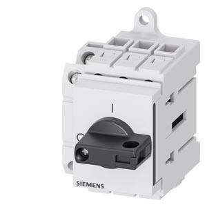 Siemens 3LD3230-1TK11 switch disconnector 3LD3 Iu=32A 3-pole 11.5kW black 1NC+1NO