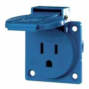 Mennekes 10087 15A2P+E 125V NEMA panel socket