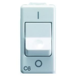 Gewiss GW20431 LS switch 1P C6 3KA 230V AC 1M ws circuit breaker