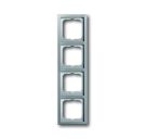 Busch-Jaeger 1724-866K cover frame, 4-way frame stainless steel
