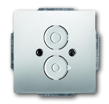 Busch-Jaeger 1748-866 central plate, with support ring stainless steel