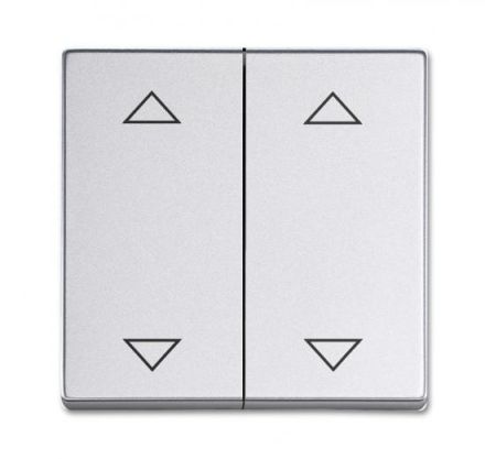 Busch-Jaeger 1785 JA/02-83 rocker, blind button aluminum silver