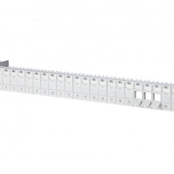 METZ CONNECT 19' K 1HE Alu 24 Port RAL7035 unequipped module carrier, 130920-00KE
