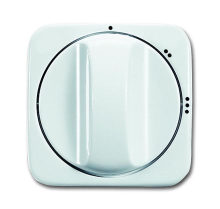 Busch-Jaeger 2542 DR/02-214 central plate, with rotary handle, with print alpine white