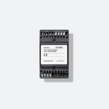 Siedle AVA 670-0 Access video decoupler in black