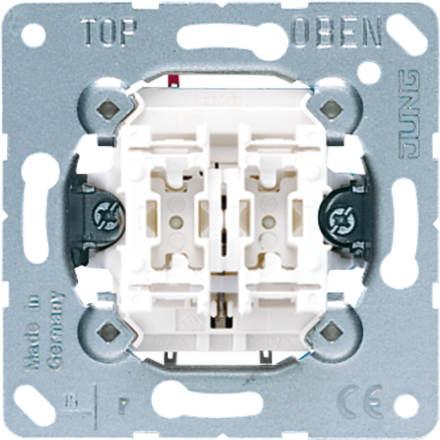 Jung 535U double button, 2 contacts, 10 A 250 V ~
