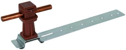 Dehn & Söhne 204171 roof conductor holder DLH DS 8 H:36mm L:205mm Al/br. DEHNsnap