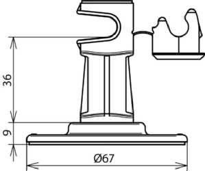 Dehn & Söhne 297110 Cable holder DEHNsnap