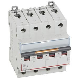 Legrand 409742 Circuit breaker DX3 B16A 4P 25KA 4M