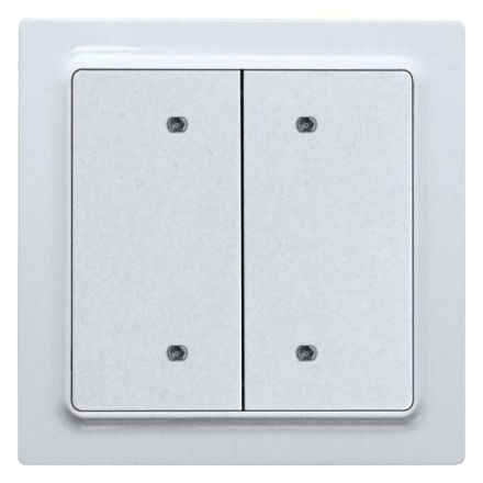 Eltako 30055653 B4T55E-wg E-Design55 pure white glossy bus button