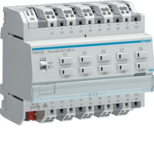 HAGER TXA610D KNX easy universal actuator 16 A | 10x