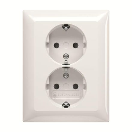Busch-Jaeger 2TKA00003911 202 EUJB-914 full cover double socket SCHUKO