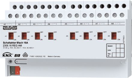 JUNG 2308.16REGHM KNX switching actuator | 8-way