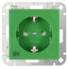 Kopp 940008004 UP with BS HK07 green SCHUKO socket