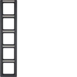 Berker 10156016 frame with label field anthracite including Berker Q.1