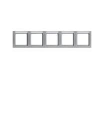 Berker 10256094 installation frame 5f alu including BSF Kst for GEB-K