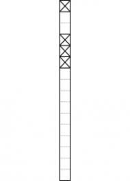 Siedle KS 616-1/3 W communication pedestal in white
