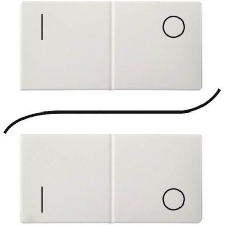 ELSO 776864 I/O for button 3-4 pure white wireless button surface