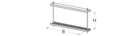 Niedax DFW100.400 100x400mm polyester pultruded cover clamping ring