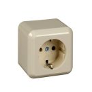 ELSO 385000 surface-mounted socket 16A CONTURA pearl white