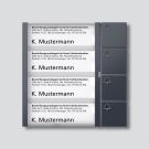 Siedle TM 612-4 AG button module in anthracite grey