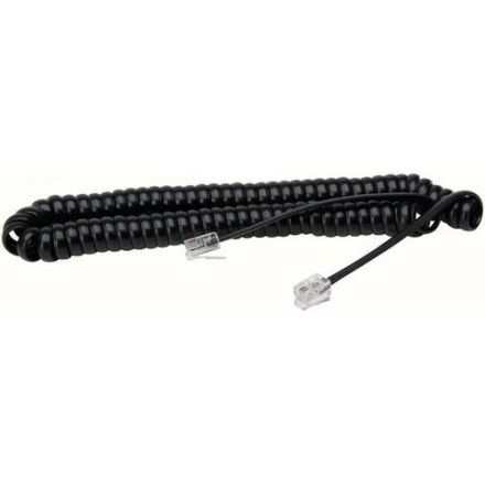 Kopp 980230028 with modular plug RJ10 4m black telephone spiral cable