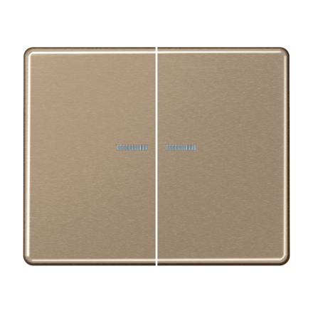 Jung SL595KO5GB rocker switch 2-way with light guide, painted aluminium, SL series, gold-bronze