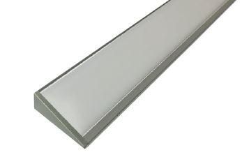 L&S 2000939 wedge profile light 2500 mm, silver-coloured, silver