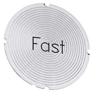 Siemens 3SU1900-0AB71-0EE0 Insert plate round milky symbol Fast