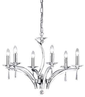 Brumberg 850566 pendant light, chrome E14, 6x40W max.