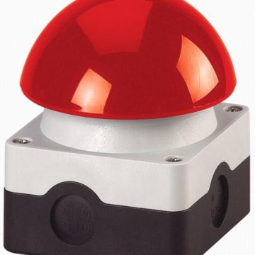 Eaton FAK-R/KC11/I foot-operated palm switch, 1 NO + 1 NC, mushroom red, surface mounting, 229746