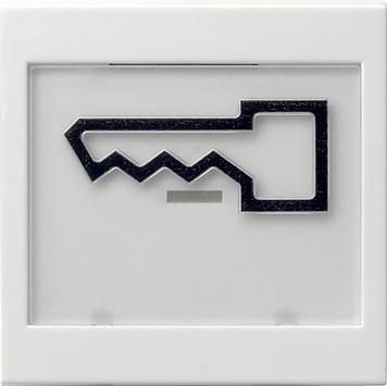 Gira 021827 rocker switch touch-sensitive BSF symbol door system 55 pure white matt