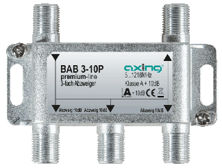 Axing BAB3-10P 3-way branch, 10dB, 5-1218