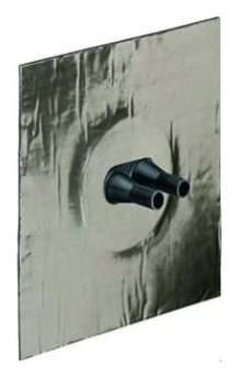 Kaiser 9079-47 8-11mm Alu-Butyl double pipe sleeve, 9079-47