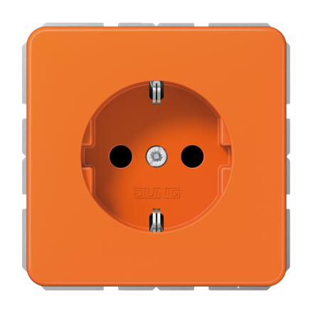 Jung CD1520BFO SCHUKO socket, 16 A 250 V ~, thermoplastic, CD series, orange (for ZSV)