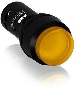 ABB Stotz-Kontakt CP4-11Y-10, LED illuminated pushbutton compact 1S yellow high touch.. LED 24V AC/DC, 1SFA619103R1113