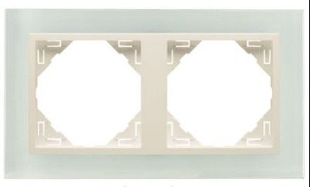 EFAPEL DOUBLE FRAME CRISTAL/PEARL
