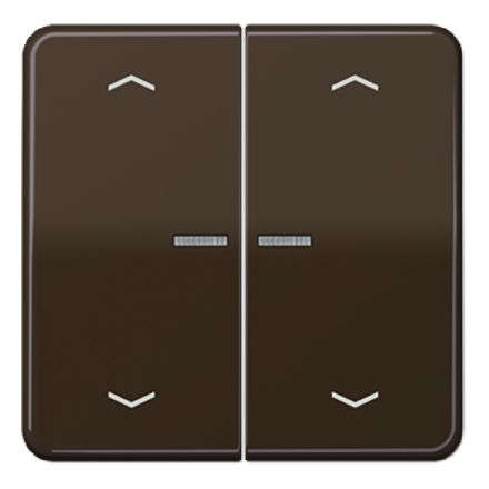 JUNG CD102KO5PBR KNX control rocker with arrow. F10 CD series | 2-way | brown