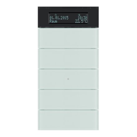 BERKER 75665590 KNX temperature controller B.IQ | 5-fold | glass polar white