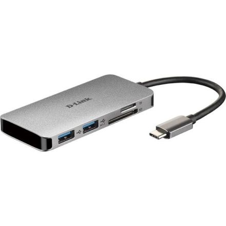 D-Link DUB-M610 USB-C 6-Port USB 3.0 Hub: HDMI, SD, mic Hub