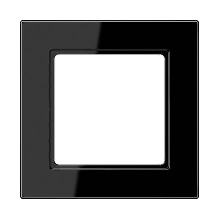 Jung AC581BFSW frame 1-way, vertical and horizontal mounting, thermoplastic, A CREATION, black