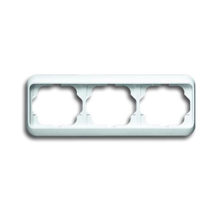 Busch-Jaeger 1723-24G cover frame, 3-way frame studio white high gloss