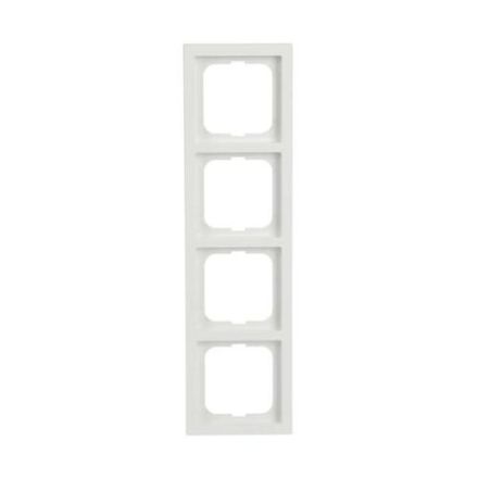 Busch-Jaeger 1724-884K future® linear cover frame, 4-way frame studio white matt