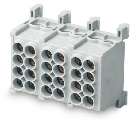 ABN 3-pole finger-safe 3x4x25 qmm main line terminal ( XHKB3254 )